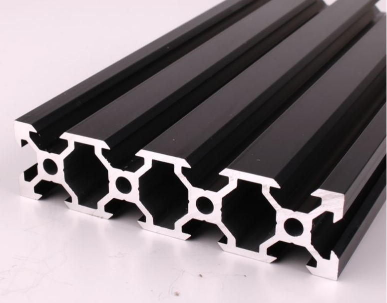 Supply Black 2020 2040 2060 2080 V Slot Aluminum Extrusion Profile 3D